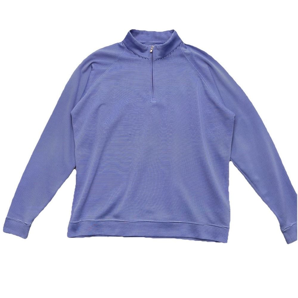 Holderness & Bourne Somerville 1/4 Zip Pullover Tailored Fit Vista Blue Men's L